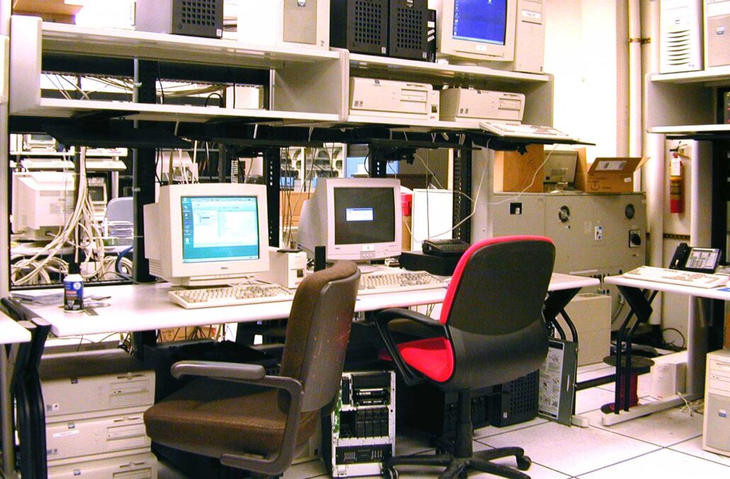 Computer Room with equipment from the 1990s